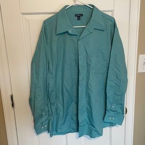 Teal Men’s 17.5-18, 34/35 Croft & Barrow Shirt